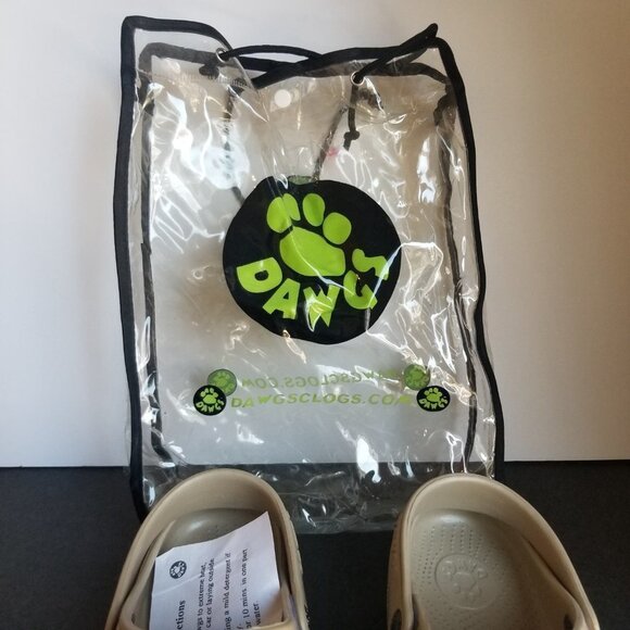 Dawgs Shoes Women's Size 8 38EU Ultrasoft Beach Clogs Tan Colour NWT - Picture 4 of 16